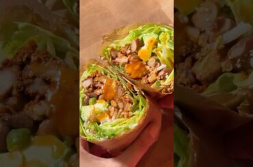 The Ultimate Low-Carb Lettuce-Wrapped Al Pastor Burrito #HealthyRecipes #MealPrep #CookingShorts