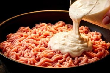 Healthy Dinner Idea! Just Add Yogurt To Minced Meat!