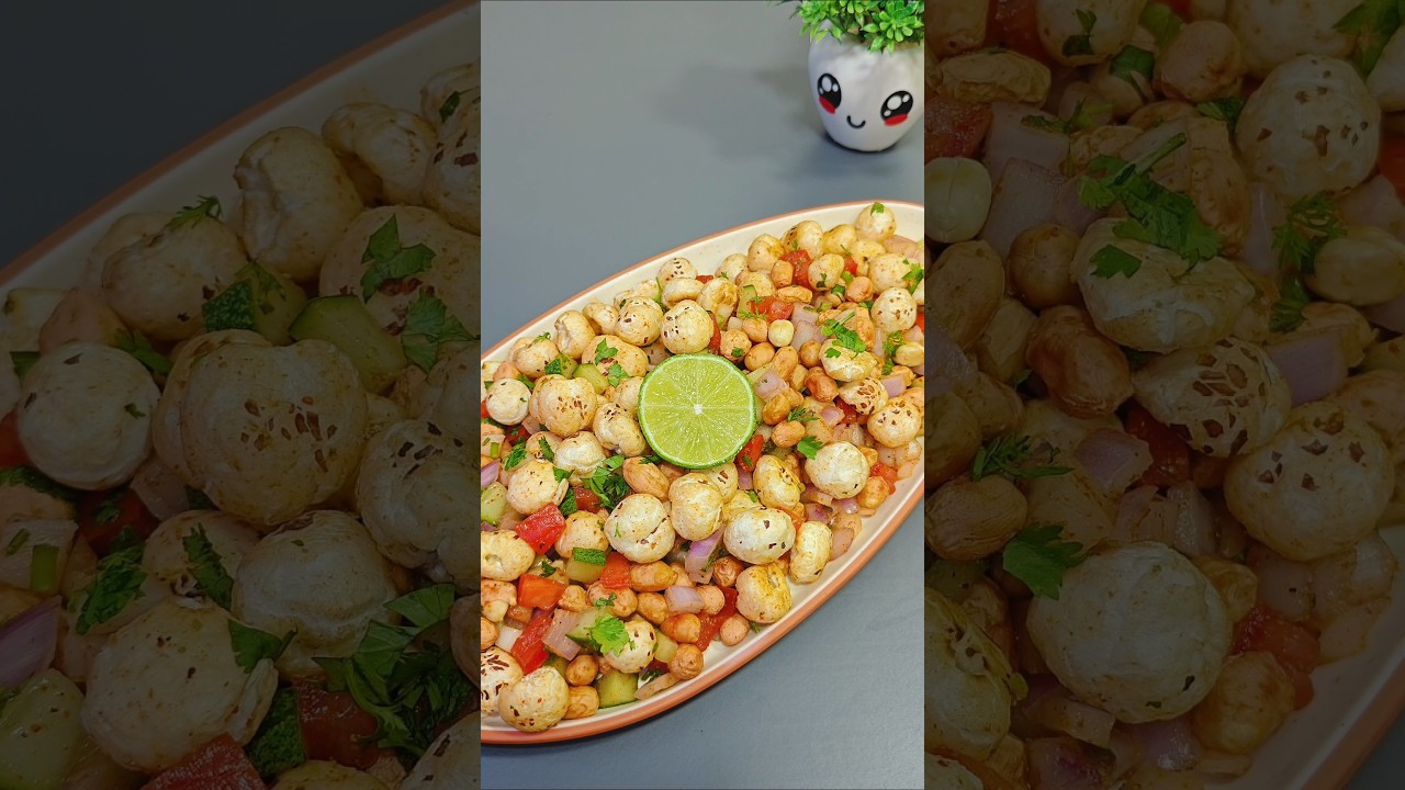 Makhana Salad / Chaat Recipe(Super healthy Recipe) #makhana #explorepage #trendingnow #summer #tasty Makhana Salad / Chaat Recipe(Super healthy Recipe) #makhana #explorepage #trendingnow #summer #tasty