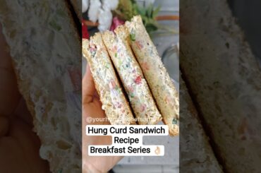 Curd Sandwich Breakfast Series #sandwich #breakfast #hungcurdsandwich #healthybreakfast #food #food
