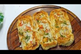 chicken garlic bread recipe |chicken stuffed garlic bread recipe|Letsbake