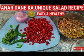 How To Make Healthy Salad Using Anar Dane ll Unique Salad Recipes ll
