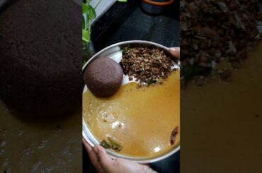 Traditional Bassaru Ragi Mudde Recipe | Healthy Karnataka Style Meal #Shorts