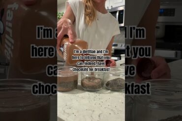 2 ingredient chocolate chia seed pudding #highprotein #highfiber #healthyrecipes #proteinbreakfast