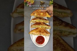 Garlic butter sandwich new recipe//#garlicbuttersandwich #recipe #shorts