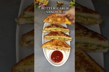 Garlic butter sandwich new recipe//#garlicbuttersandwich #recipe #shorts