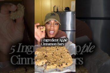 5 Ingredient Apple Cinnamon Bars #easyrecipe #healthyrecipes #snacks #balanceddiet