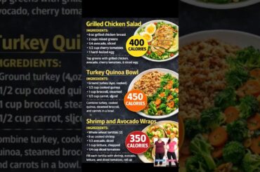 3 healthy Weight Loss lunch recipes #shorts #food #kainatabbas #whatieatinaday #weightlossjourney