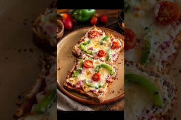5 MIN BREAD PIZZA RECIPE | AIR FRIED QUICK SNACK