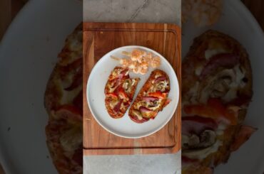 Sour dough bread pizza | low calorie #highprotein #lowcalorie #healthyrecipes #healthyfood #healthy