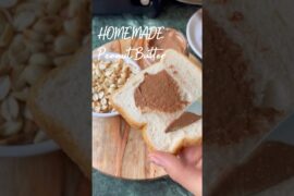 Homemade Peanut Butter | 2 Ingredient Easy Recipe | Healthy & Creamy #shorts