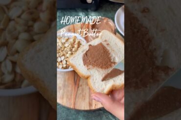 Homemade Peanut Butter | 2 Ingredient Easy Recipe | Healthy & Creamy #shorts