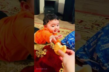 ||Baby Wants to Eat Bread||Butter Bread||Baby Funny Reaction||Baby Eating Bread||Little Angel||Viral