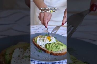 Creamy avocado toast topped with egg .Healthy & perfect breakfast#breakfast ideas#avocadotoast
