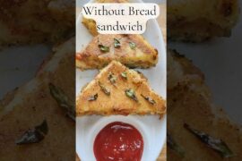 Breadless Sandwich Recipe | Healthy & Easy Snack | No Bread Sandwich