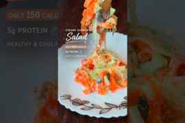 This Creamy Salad is Only 150 Calories! Healthy Summer Recipe #viral #shortsyoutube #fitfoodie