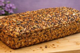 Healthy Seed Bread | No Flour, No Eggs, No Baking Powder | Clean Eating & High Fiber Bread