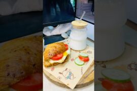 Simple egg sandwich with laban! #dinner #healthy #easy