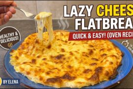 Quick & Easy! Lazy Cheese Flatbread in 10 Minutes! Healthy & Delicious Oven Recipe.