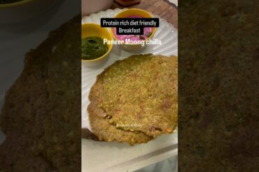 Healthy breakfast in 10 minutes |Moong dal chilla for breakfast and dinner