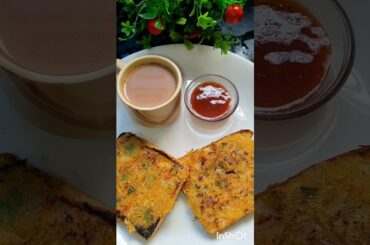 Suji Malai Toast Recipe | Crispy & Creamy Breakfast Delight#shorts #recipe #food #bread #ytshorts