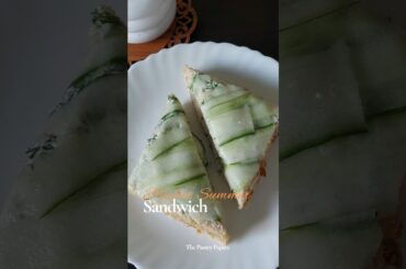 Sandwich for hot summer days | Curd Cucumber Sandwich | 2 min sandwich #viralshorts #shortsfeed
