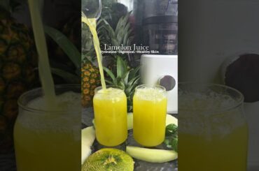 Fresh Pineaple Limelon Juice, Hydrate & improve skin #healthyjuice #juicing #healthy #pineapplejuice
