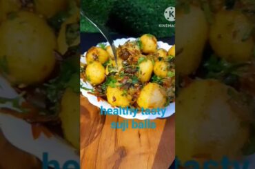 #healthy balls#tasty suji balls#suji snacks#recipe#cooking#food#aloo snacks #evening snacks#thali
