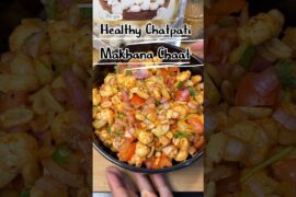 Healthy Chatpati Makhana Chaat #trending #recipe #viral #shortsfeed #healthy #quickrecipe