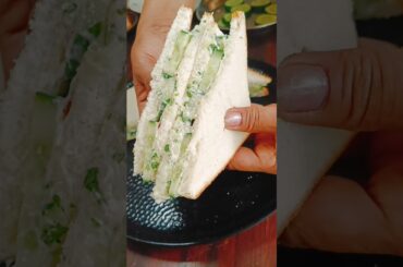 Cucumber Curd Sandwich #sandwich #kheera #cucumber #shorts #curd #viral