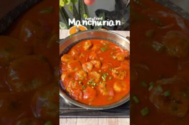 Non Fried Manchurian recipe #shorts #youtubeshorts #shortsfeed