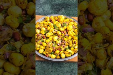 Healthy makhana bhel recipe #snacks #recipe #makhana #trending #viral #shortsfeed #cooking #shorts