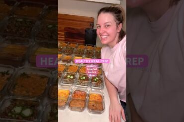 An entire week of healthy meals? Save time, money and your sanity #livehealthy #mealprep