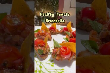 Healthy tomato Bruschetta | Sourdough Bruschetta | Tomato and basil Bruschetta #viral #healthy