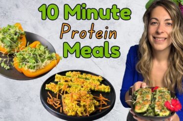 3 Quick, High Protein, Fiber Packed Lunches (No Cook, 10 Minute Recipes)