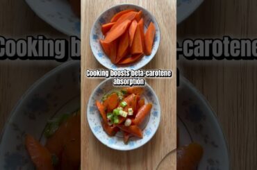 Carrots Raw vs Cooked Nutrition Tip #20 #shorts #nutritiontips #carros #easycooking #healthyfood