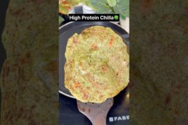 Healthy Breakfast Recipe| High Protein Fiber Chilla| Easy Moong Dal Chilla| Plant Based Protein
