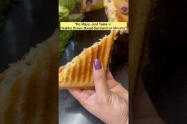 A quick and healthy brown bread sandwich made without mayonnaise#shorts #ytshorts #healthylifestyle