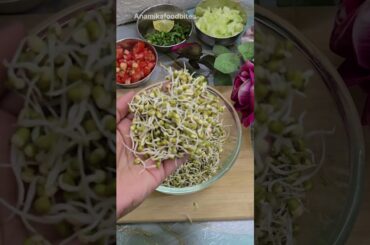 Healthy Sprouted Moong Salad #shorts #shortsfeed #trending #viralvideo #bristihomekitchen