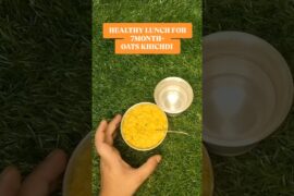 Healthy Lunch for 7month+ | Oats Khichdi | Oats recipe for Baby #healthybabyfood #food #viral #yt