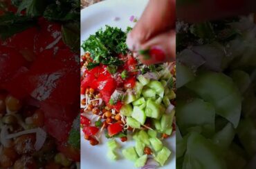 Protein Power Sprouts Chaat | Ankurit Chana Moong Salad | Healthy Weight Loss Recipe