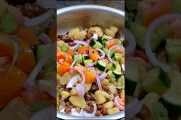 5 Min Black Chickpea Salad | High Protein Weight Loss Recipe #Shorts