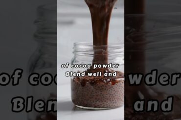 Chia Chocolate Mousse! #health  #healthyfood