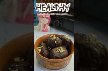 this banana coconut combo hits different #shorts #tasty #viral #shortsfeed #chocolate #healthy #try