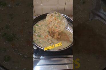 Masala oats! weight loss diet! healthy diet#food#recipe#shorts#shortsfeed#shortvideo#cooking#foodie