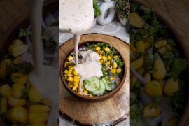 Creamy Cucumber Corn Salad | Quick & Healthy Salad Recipe#healthyrecipe #Salad #food