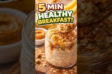 Creamy Peanut Butter Banana Oats | Quick Healthy Breakfast Recipe