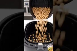 Crispy Air Fryer Chickpeas  #shorts #food #recipe