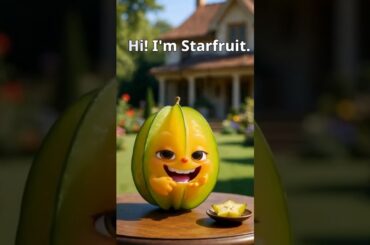 Star Fruit: Nature’s Star-Shaped Wonder #youtubeshorts #foodshorts #shorts #kiwifruits