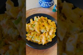 Protein Rich Pasta. Just 20 grams Pasta with protein & veggies ( can be eaten in weight loss )